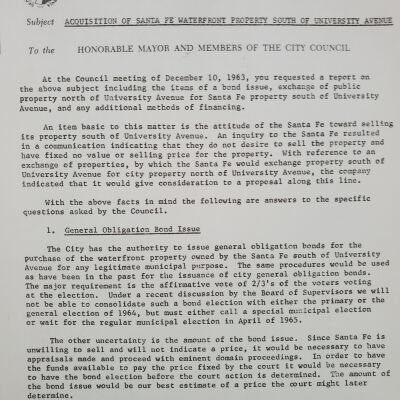 Waterfront and bay shoreline plans and development documents