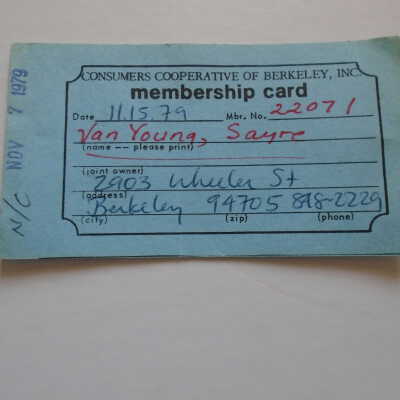 Co-op Membership Card