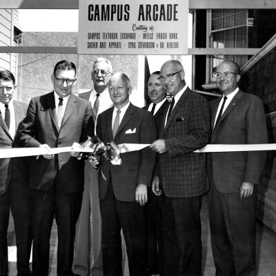 Campus Arcade ribbon cutting