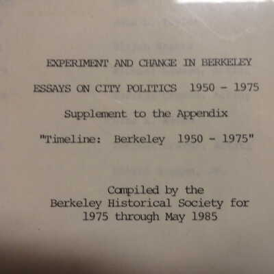 Supplement to the appendix "Timeline: Berkeley 1950-1975"