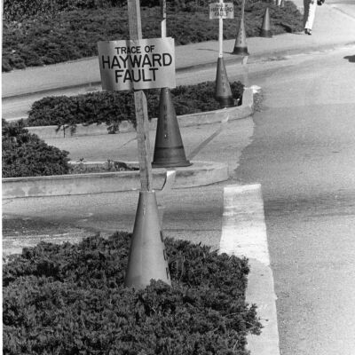 Hayward Fault sign