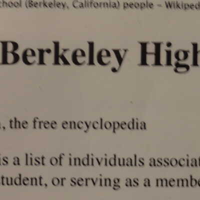 List of Berkeley High School (Berkeley, California) people