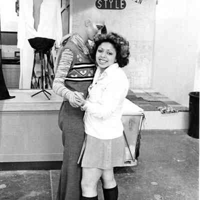 Student and mannequin at BHS