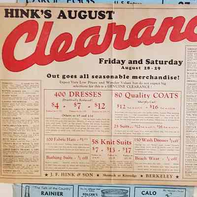 1930 large advertisements
