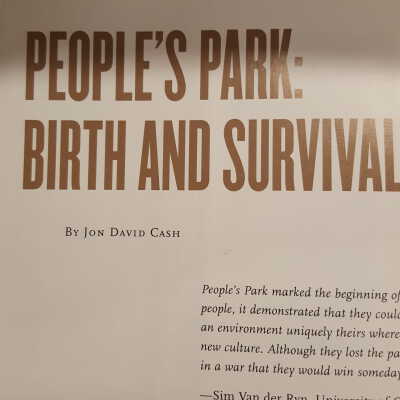People's park: birth and survival