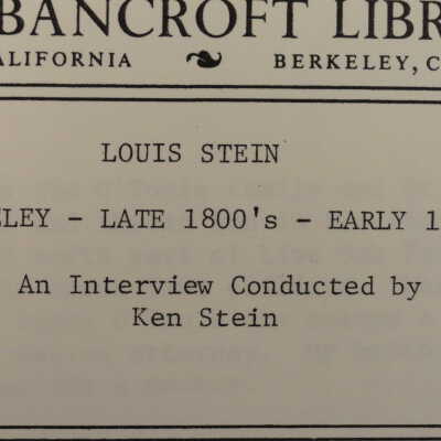 Berkeley: late 1800s - early 1900s