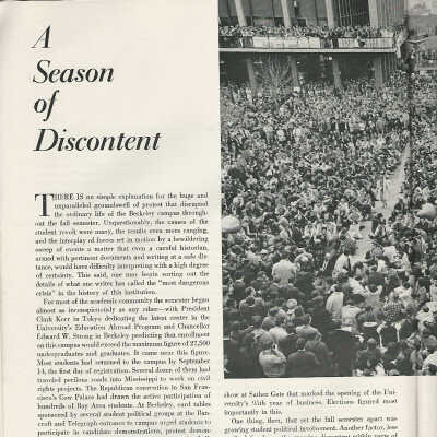 Season of discontent
