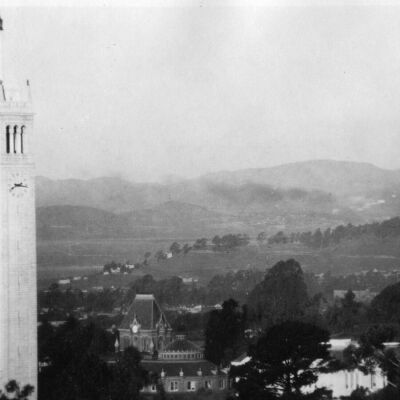 View northeast from elevated position on University campus