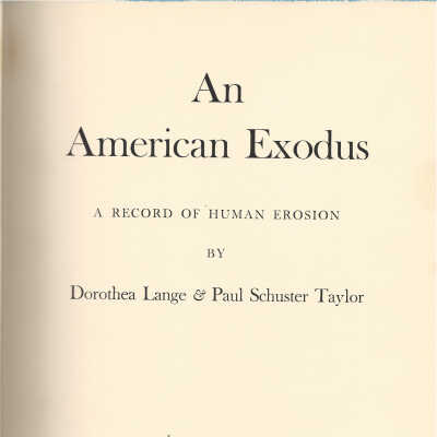 An American Exodus.