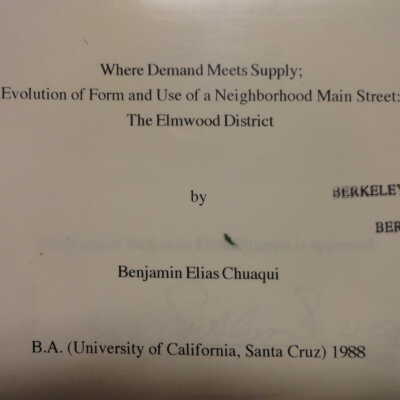Where Demand Meets Supply: Evolution of Form and Use of a Neighborhood Main Street
