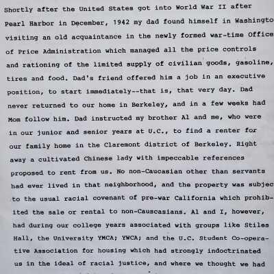 Madame Chiang and the Claremont Housing Covenant, Berkeley