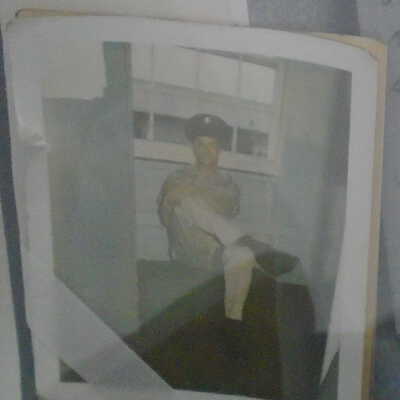 seen through glass display case