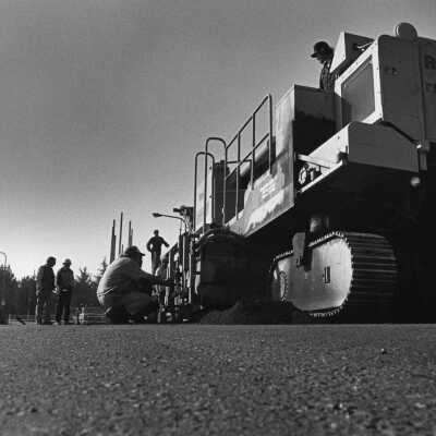 Road Repair near Marina and Yacht Harbor