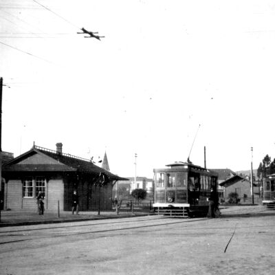 Streetcars at Shattuck Station