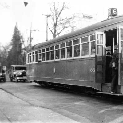 Streetcar at College Avenue and Dwight Way