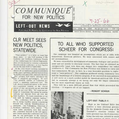 Communique for new politics
