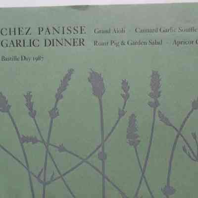 Chez Panisse Menu
