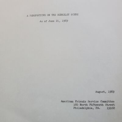 J. Philip Buskirk perspective on the Berkeley scene as of June 21, 1969