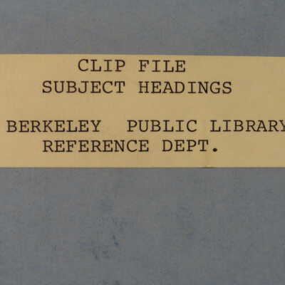 Clip file subject headings