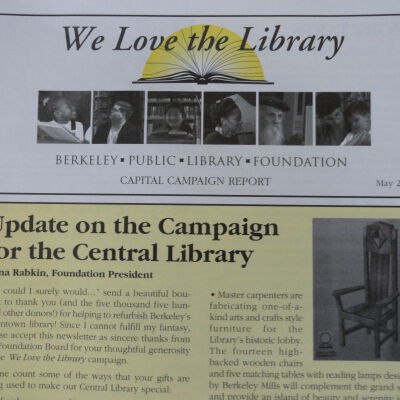 Berkeley Public Library Foundation materials