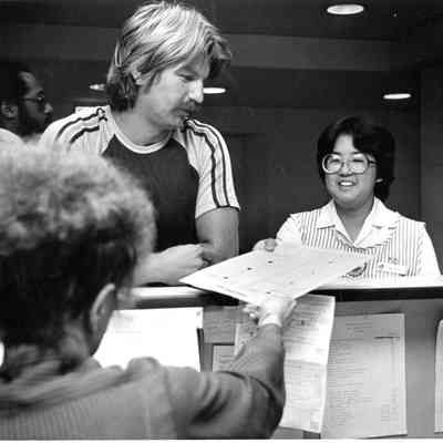 Miya Fujiaka and John Poutle at Alta Bates Hospital
