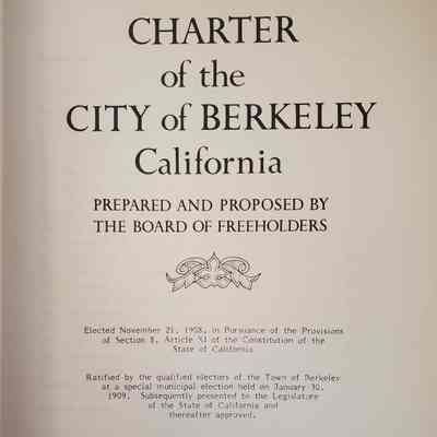 Charters of the city of Berkeley