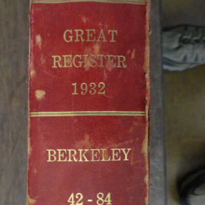 Great registers, city of Berkeley.
