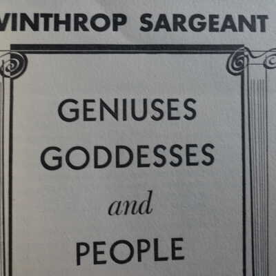 Geniuses, goddesses, and people.