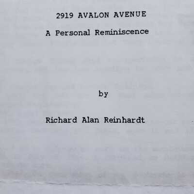 2919 Avalon Avenue; A Personal Reminiscence