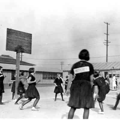 Burbank Junior High School - Girls playing basketball