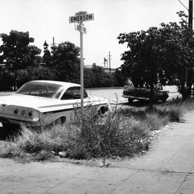 Cars parked on Adeline Street