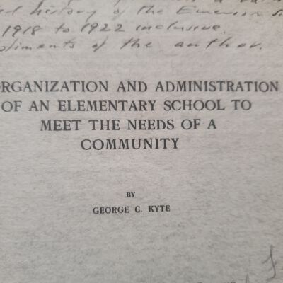 Emerson School materials