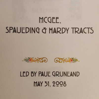 McGee, Spaulding & Hardy tracts