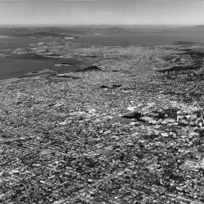 Aerial view, Berkeley to Richmond