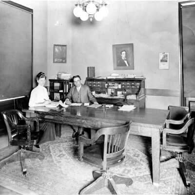 Mayor Charles Heywood in his office.