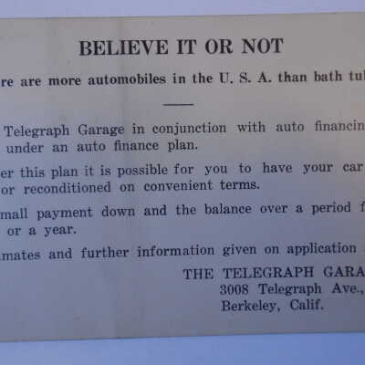 Advertising Card