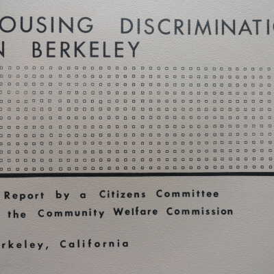 Housing in Berkeley - miscellaneous reports