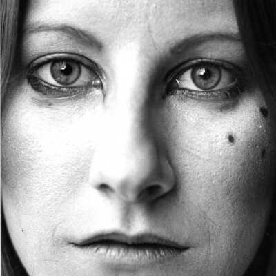 Woman with makeup for a party