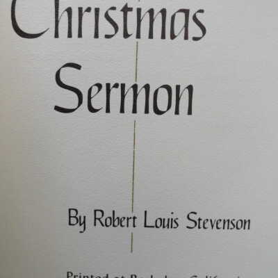 Christmas pamphlets.