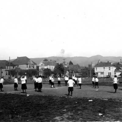 Berkeley High School - Women students on field