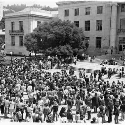Rally on University of California campus