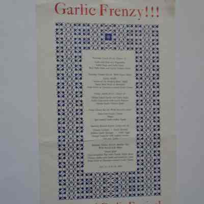 Chez Panisse Menu