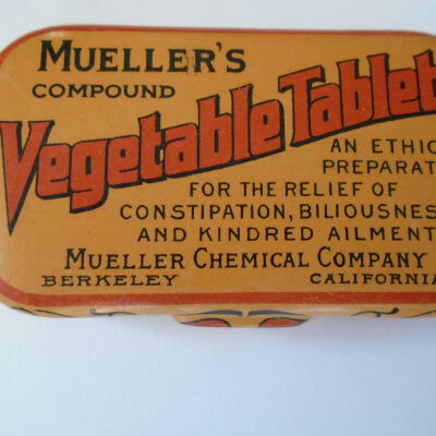 Tin Tablet Box