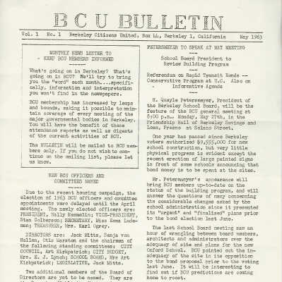 BCU bulletin