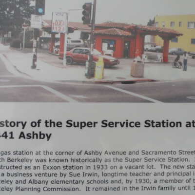 History of the Super Service Station at 1441 Ashby, Berkeley, Calif.