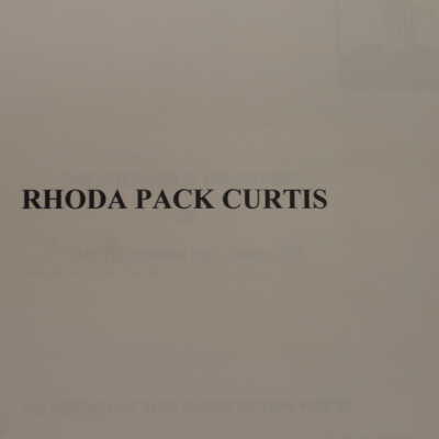 Rhoda Pack Curtis