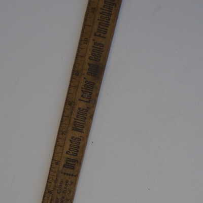 front of ruler