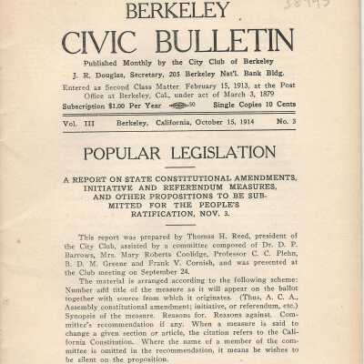 Berkeley Civic Bulletin