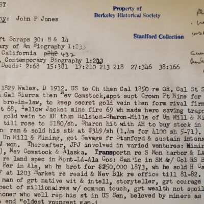 Edward Staniford collection of historical and research materials.