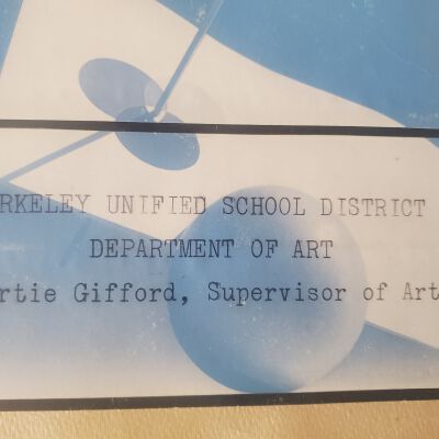 Scrapbooks of work of the BUSD Department of Art.